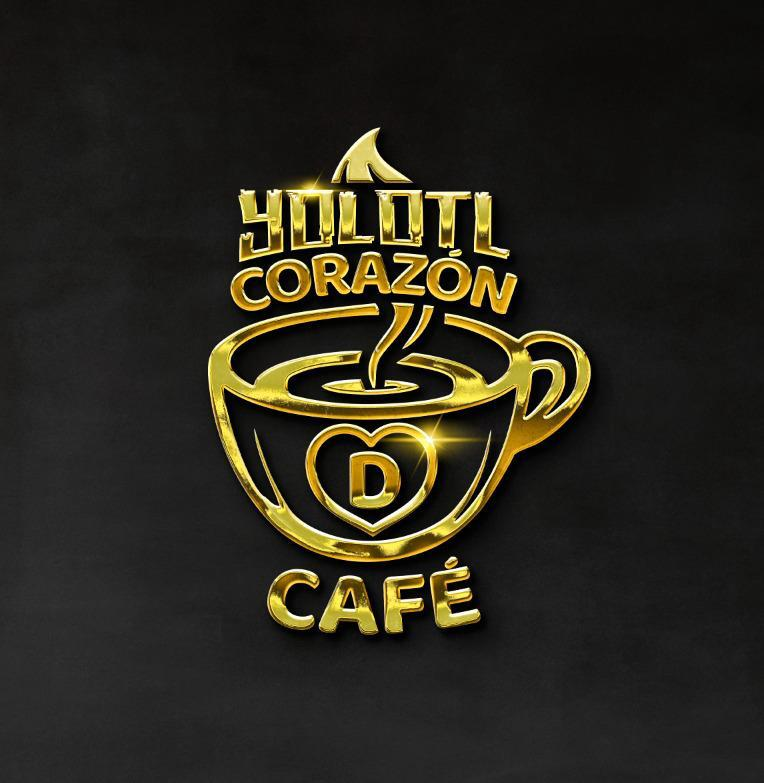 Logotipo Yólotl Corazón de Café